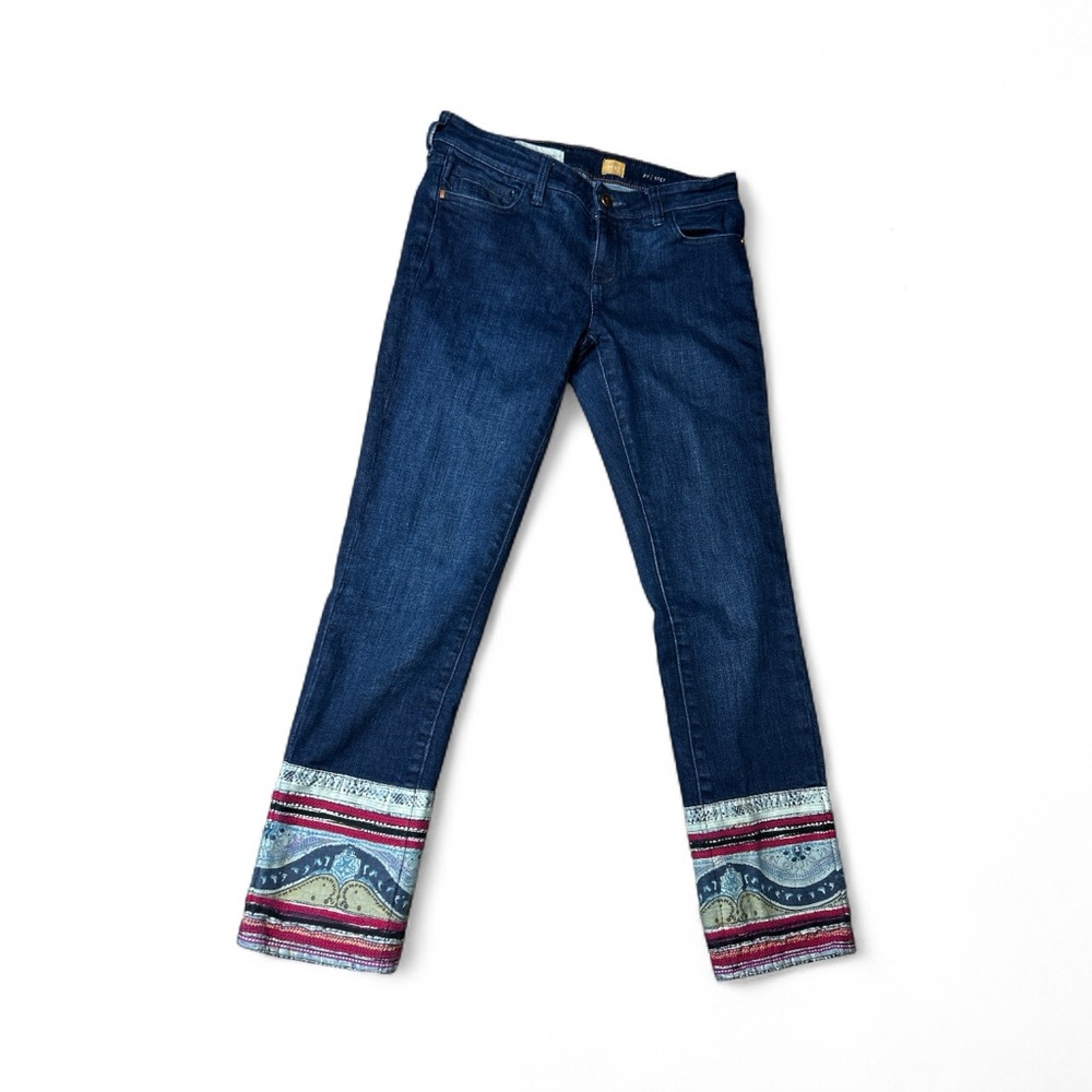 Pilcro and the‎ Letterpress Anthropologie Jeans Size 27 Embellished Hem No.27